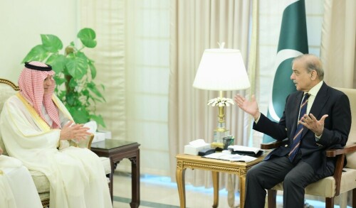Saudi State Minister for Foreign Affairs meets PM Shehbaz, calls for regional de-escalation