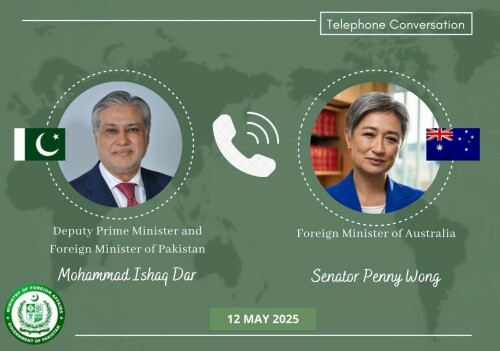 FM Dar tells Australian counterpart Wong Pakistan exercised ‘restraint’ in India clashes