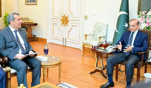 وزیر اعظم سے آذربائیجانی سفیر کی ملاقات، پاکستان کی حمایت کے عزم کا اعادہ