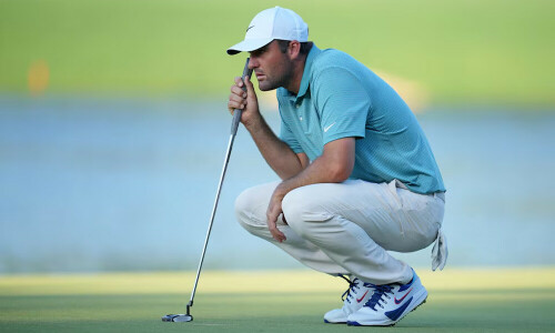 Scheffler storms home, leads PGA Championship by three