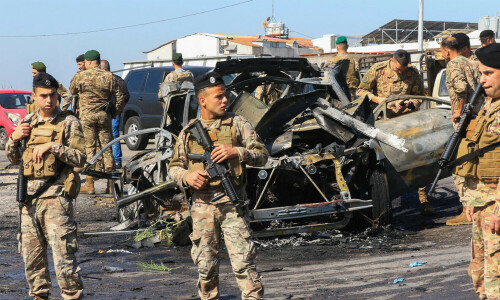 Israel strikes south Lebanon, army says Hezbollah fighter killed