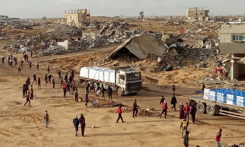 Israeli strikes kill Palestinians protecting Gaza aid trucks, Hamas says