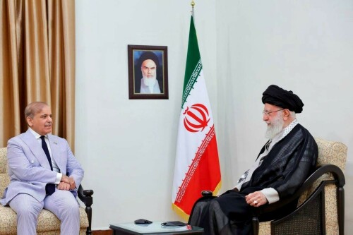 PM Shehbaz meets Iran&rsquo;s supreme leader, seeks stronger ties amid regional tensions