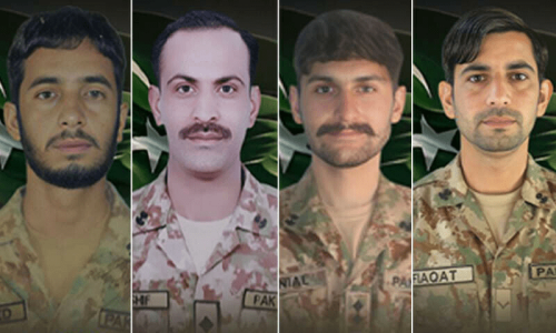 4 soldiers martyred, 7 &lsquo;India-backed terrorists&rsquo; killed in KP operations: ISPR