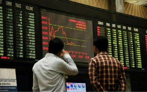 اسٹاک ایکسچینج میں تیزی برقرار ، 100 انڈیکس میں 720 پوائنٹس کا اضافہ
