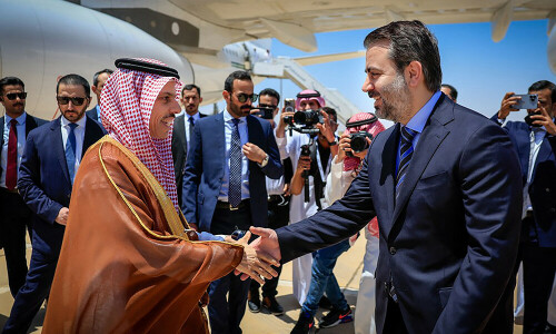 Saudi foreign minister arrives in Syria for economic talks