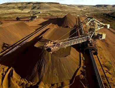 Iron ore falls on muted China economic data