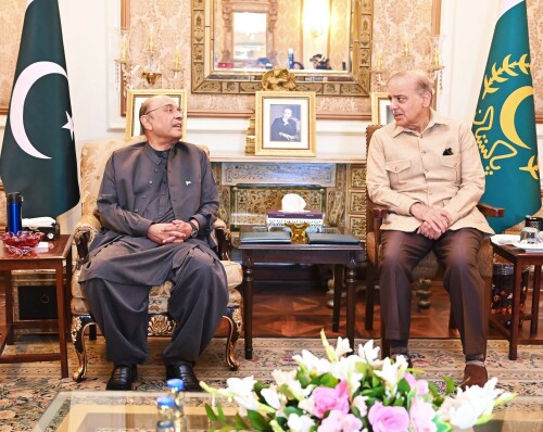 PM Shehbaz, President Zardari discuss political, security situation in Lahore meeting