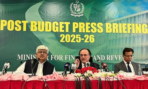 پوسٹ بجٹ پریس کانفرنس