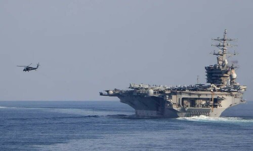 US warship reported heading toward Mideast as Iran, Israel fight