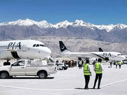 اسکردو انٹرنیشنل ایئرپورٹ کی اپگریڈیشن کے لیے 18 کروڑ روپے کے حکومتی منصوبے پر کام شروع