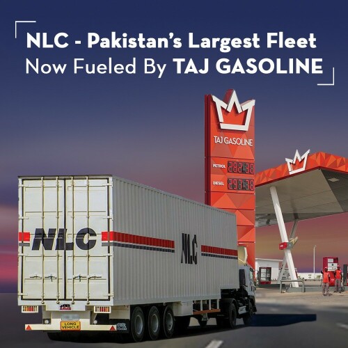 NLC &ndash; Pakistan&rsquo;s largest fleet now fueled by TAJ GASOLINE