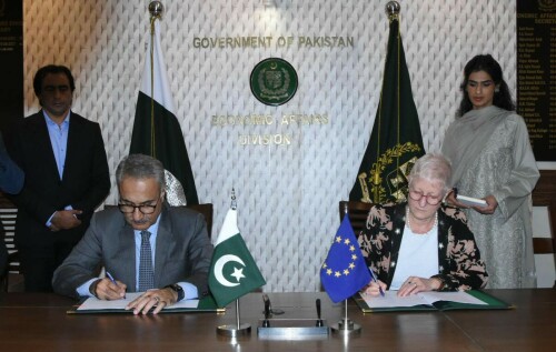 Pakistan signs &euro;20mn grant deal with EU to boost governance, business environment