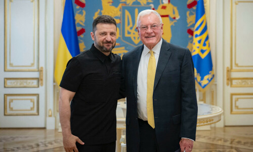 Zelenskyy talks air defence in &lsquo;productive&rsquo; meeting with US envoy
