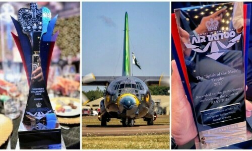 پاک فضائیہ کے طیاروں نے رائل انٹرنیشنل ایئر ٹیٹو شو میں عالمی اعزاز اپنے نام کرلئے