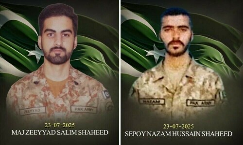 مستونگ آپریشن میں 3 دہشتگرد ہلاک، میجر اور سپاہی شہید، آئی ایس پی آر