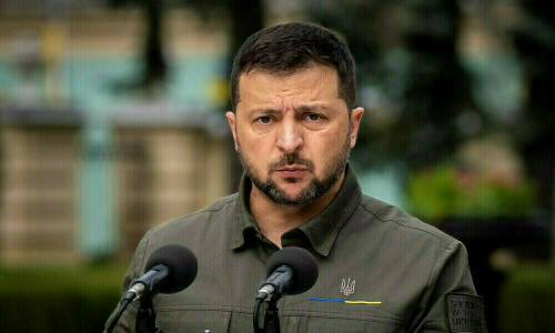 یوکرینی اپنی زمین قابضوں کو نہیں دیں گے، صدر ولادیمیر زیلنسکی