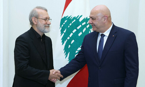 Lebanon president tells Iran security chief he &lsquo;rejects all interference&rsquo;