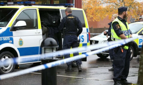 Two people injured in shooting near mosque in Sweden, police say