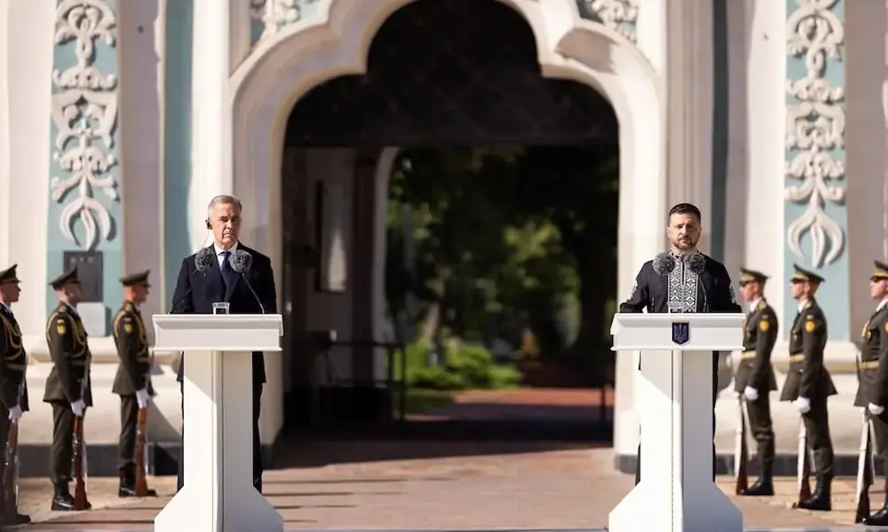 Canadian PM Carney, in Ukraine, says he can&rsquo;t rule out sending peacekeepers
