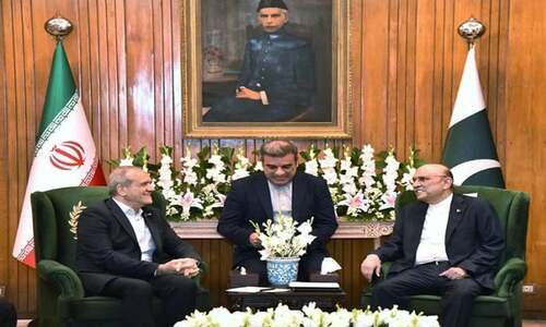 Zardari, Pezeshkian agree to work for regional peace