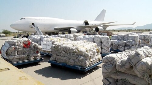Pakistan&rsquo;s relief consignment for Gaza arrives in Egypt