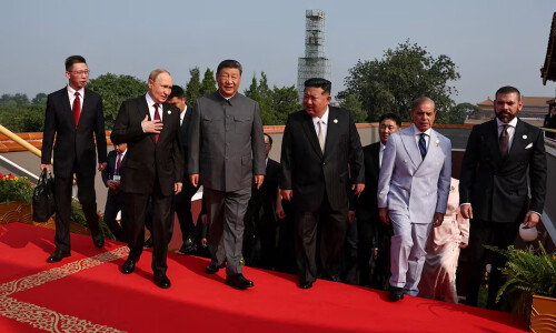 China&rsquo;s Xi projects power at military parade with Putin and Kim