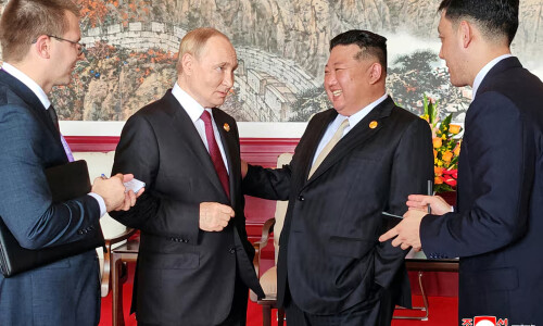 North Korea&rsquo;s Kim vows full support for Russia, discusses partnership with Putin