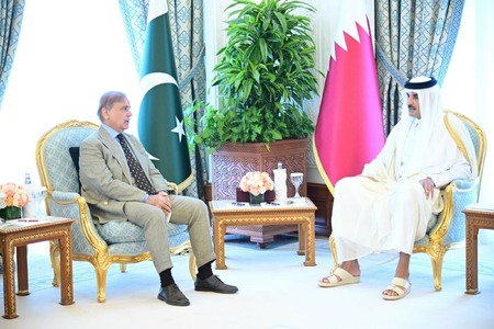 PM meets Qatari leadership, vows Pakistan&rsquo;s full support