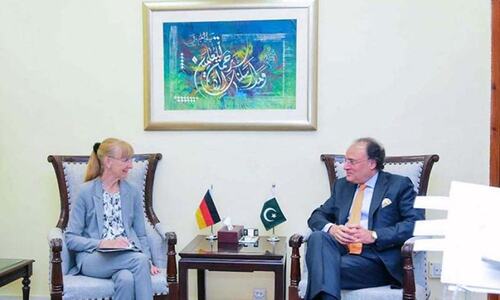 Aurangzeb briefs German envoy over IMF review mission