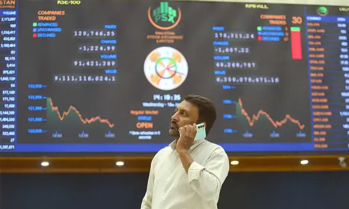 KSE-100 settles flat after volatile session