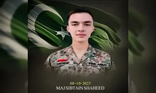 ڈیرہ اسماعیل خان میں فائرنگ کا تبادلہ، میجر سبطین شہید، سات دہشت گرد ہلاک ہوگئے، آئی ایس پی آر