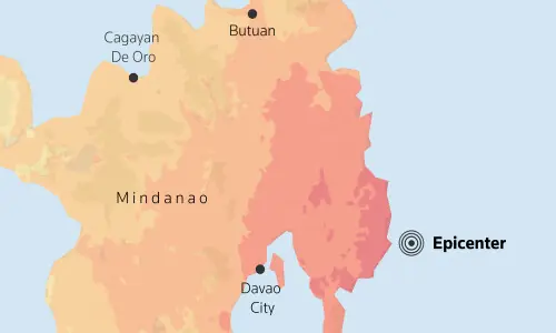 Strong 7.6 magnitude earthquake strikes off southern Philippines, tsunami warning issued Strong 7.6 magnitude earthquake strikes off southern Philippines, tsunami warning issued