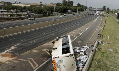 At least 40 killed in South Africa bus crash
