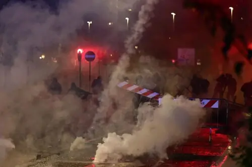 Clashes at pro-Palestinian march against Italy v Israel World Cup qualifier