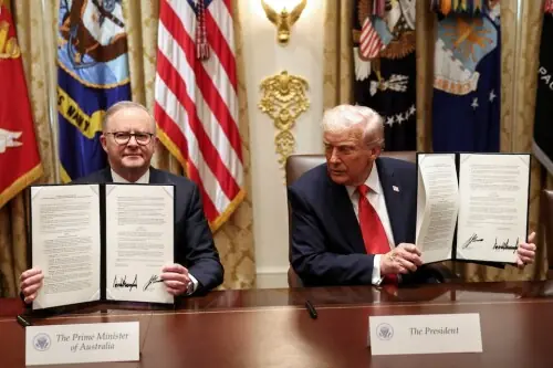 Trump, Australia&rsquo;s Albanese sign critical minerals agreement to counter China