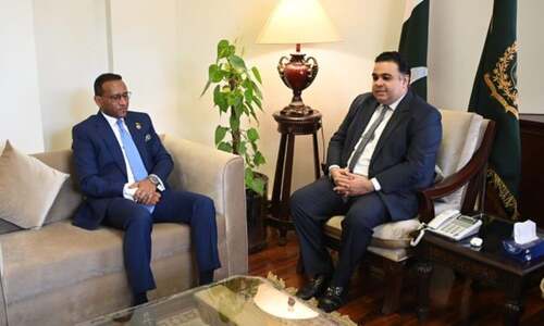 Ethiopian envoy pays farewell call on SAPM