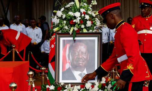 Thousands turn out for funeral of Kenyan opposition leader after deadly week