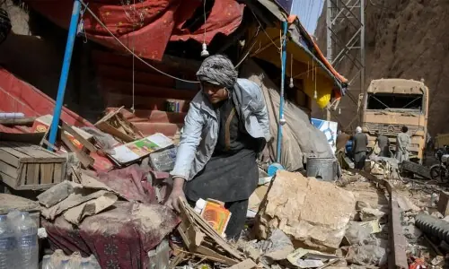 Afghans begin clean-up after earthquake that killed at least 27 Afghans begin clean-up after earthquake that killed at least 27