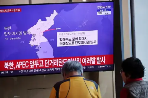 North Korea fires ballistic missile, South Korea and Japan say