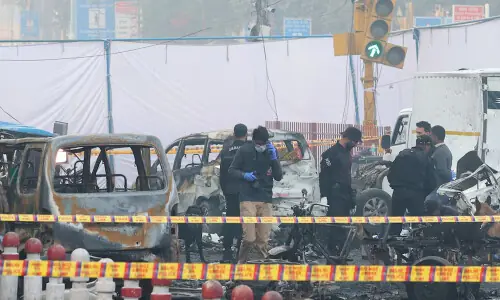 Delhi police says car blast being probed under anti-terrorism law