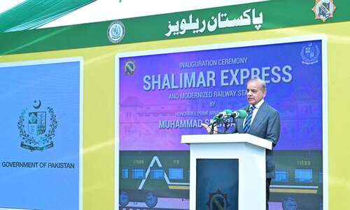PM opens Shalimar Express, upgraded Cantt Station