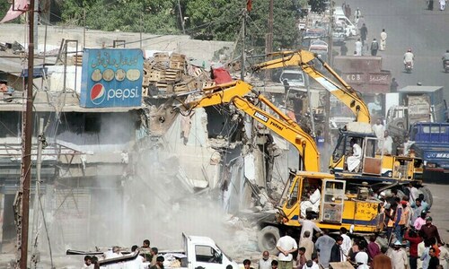 Karachi: Drive against encroachments continues