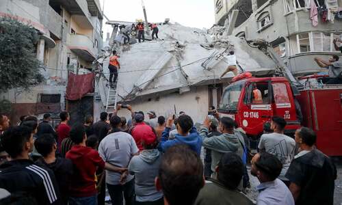 Israeli airstrikes kill 14 people in Gaza, medics say