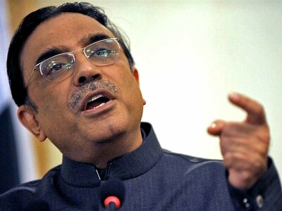 Zardari addresses participants of NSW-27 at NDU
