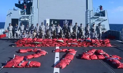 Pakistan Navy seizes 1,500kg hashish worth $3mn in Arabian Sea operation