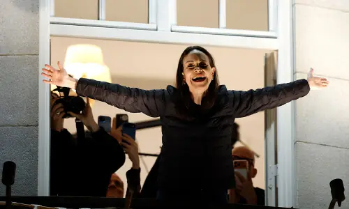 Venezuelan opposition leader emerges from hiding after winning Nobel