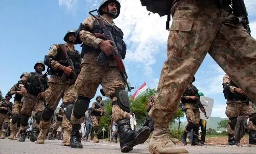 Security forces eliminate 13 &lsquo;Khwarij&rsquo; in separate KP operations: ISPR