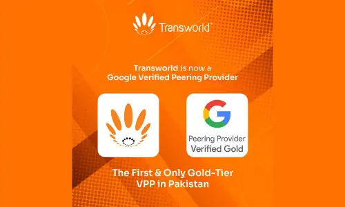 Transworld becomes one of Pakistan&rsquo;s first Google Gold-Tier verified peering providers (VPP)