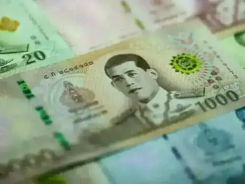Thai baht/US dollar stronger on Wednesday